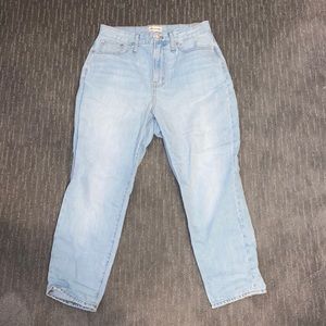 Madewell Light Wash Curvy Perfect Vintage Jean